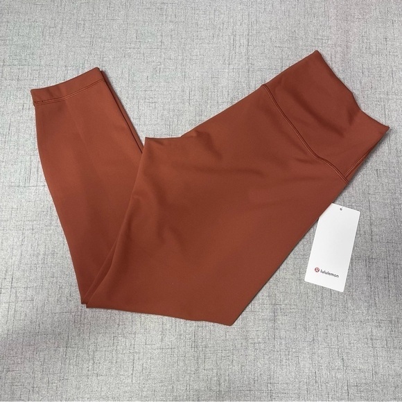 Lululemon Wunder Train High Rise Tight Dark Terracotta Leggings 14 Nwt - Picture 6 of 10